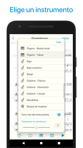 Captura de pantalla de Lector de notas y partituras