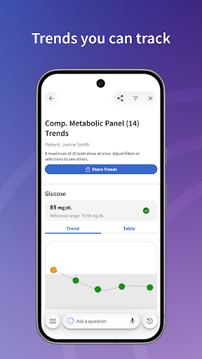 Captura de pantalla de MyLabcorp