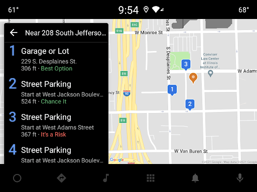 Captura de pantalla de ParkWhiz -- Parking App