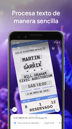 Captura de pantalla de Google Lens