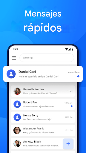 Captura de pantalla de Aplicación de mensajería SMS
