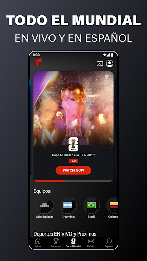 Captura de pantalla de Telemundo: Series y TV en vivo