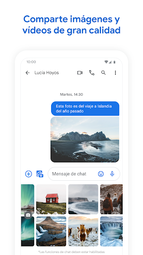Captura de pantalla de Mensajes de Google