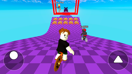 Captura de pantalla de Obby bike: Parkour Adventure