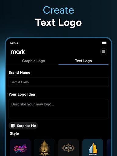 AI Logo Generator - Mark screenshot