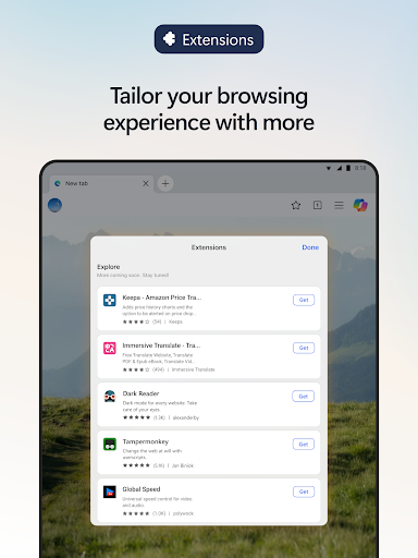 Microsoft Edge: AI browser screenshot