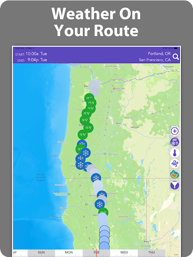 Fahrwetter: Straßenbedingungen Screenshot