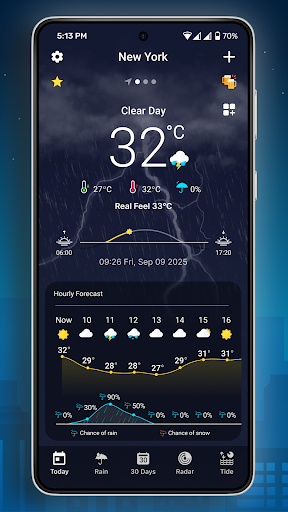 Captura de pantalla de 9Weather: Radar El Tiempo