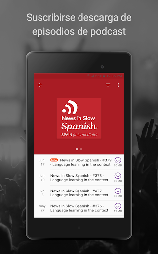 Captura de pantalla de Podcast Radio Música- Castbox