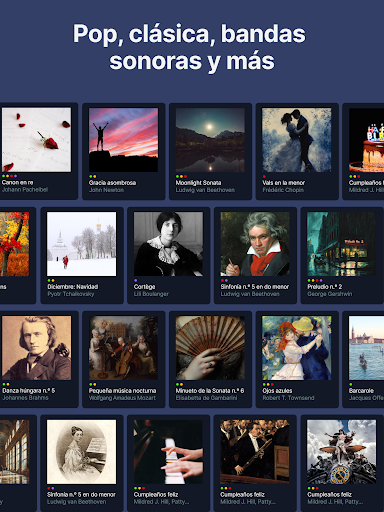 Captura de pantalla de flowkey: Aprende piano
