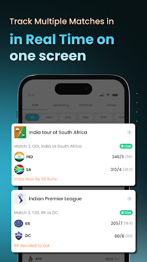 Cricket LineX: Fast Live score screenshot