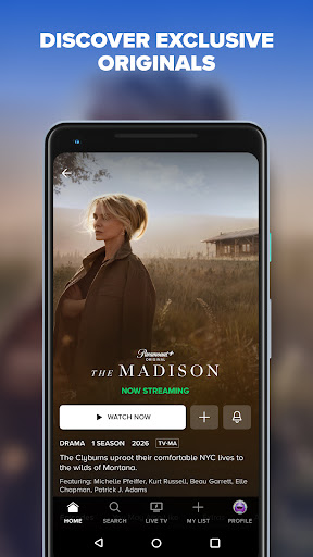 Captura de pantalla de Paramount+