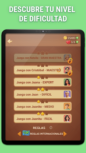 Captura de pantalla de Damas en línea