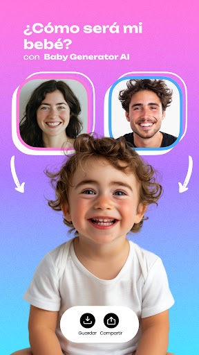 Captura de pantalla de AI Baby Generator: Face Maker