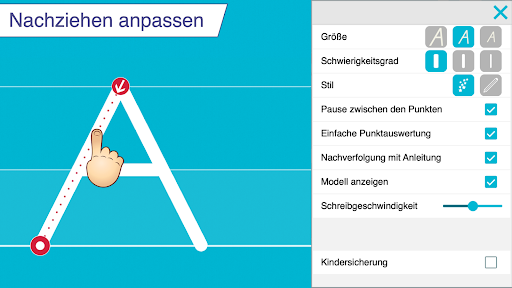 Ich schreibe in Druckschrift Screenshot