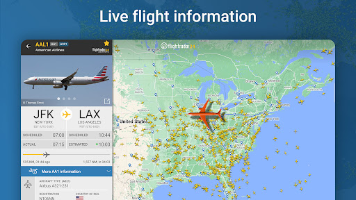 Captura de pantalla de Flightradar24 Flight Tracker