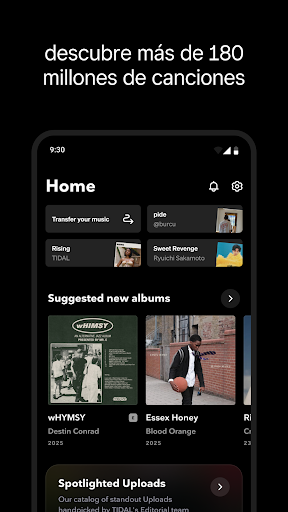 Captura de pantalla de TIDAL Music: sonido HiFi