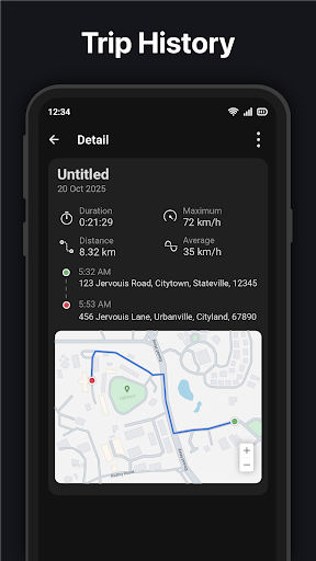 GPS Speedometer : Odometer HUD screenshot