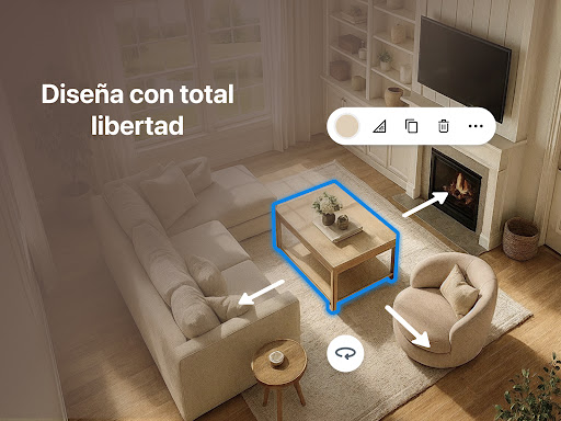 Captura de pantalla de Diseñador de Habitaciones 3D
