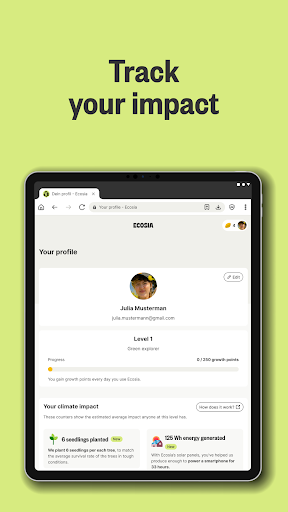 Ecosia: Search to plant trees screenshot