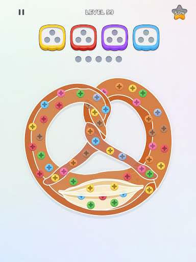 Unscrew Nuts Sort: Pin Puzzle Screenshot