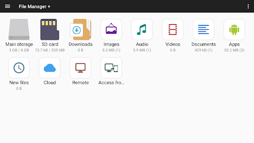 Captura de pantalla de Gestor de archivos