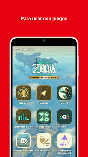 Captura de pantalla de Nintendo Switch App
