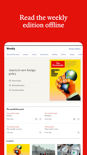 Captura de pantalla de The Economist - World News