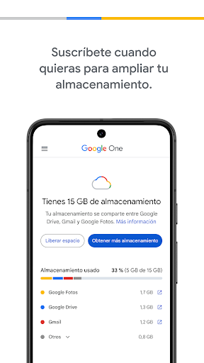 Captura de pantalla de Google One