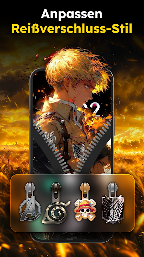 Zipper Lock Wallpapers Screen Screenshot