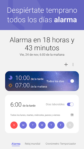 Captura de pantalla de Despertador