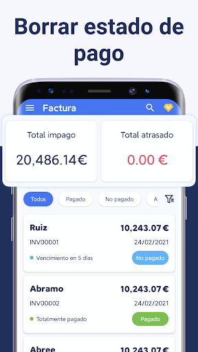 Captura de pantalla de InvoiceBase - Factura app