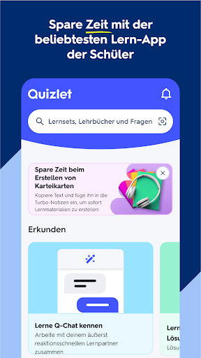 Quizlet: Karteikarten mit KI Screenshot