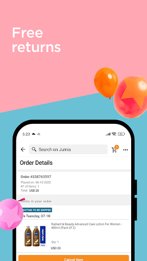 Captura de pantalla de JUMIA Online Shopping