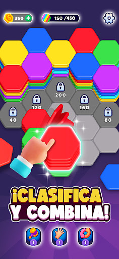 Captura de pantalla de Hexa Sort