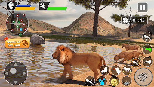 Captura de pantalla de Lion Games Animal Simulator 3D