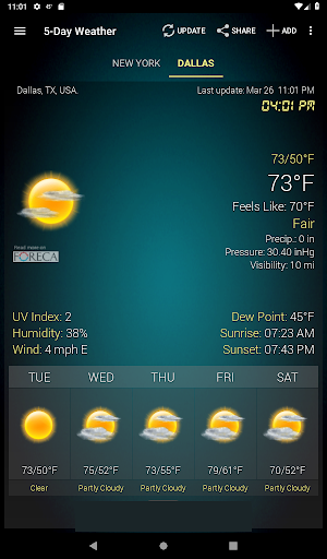 Captura de pantalla de Tiempo & Reloj Widget