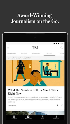 Captura de pantalla de The Wall Street Journal. News