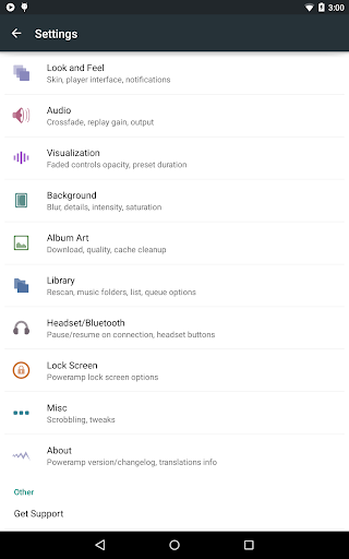 Captura de pantalla de Poweramp