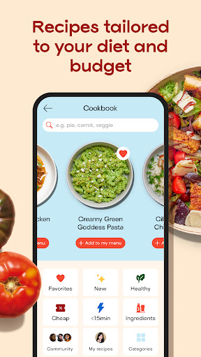Captura de pantalla de Jow - easy recipes & groceries