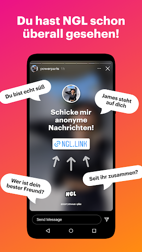 NGL - anonyme q&a Screenshot
