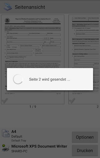 PrinterShare Mobiles Drucken Screenshot