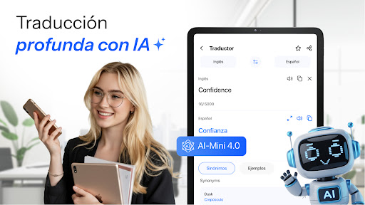 Captura de pantalla de Traducción: IA, Cámara y Voz