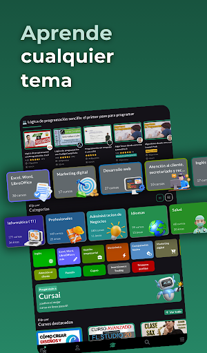 Captura de pantalla de Cursa - Cursos online