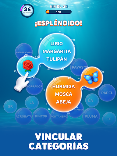Captura de pantalla de Bubble Word Jam