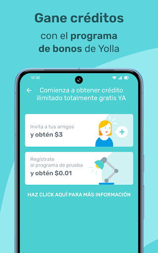 Captura de pantalla de Yolla llamadas internacionales