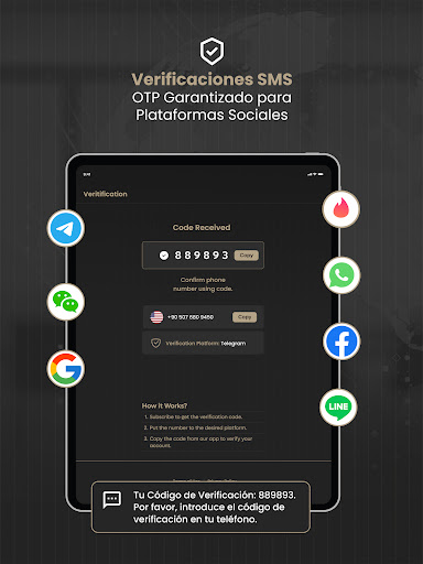 Captura de pantalla de 2nd Line+ Segundo Numero, eSIM