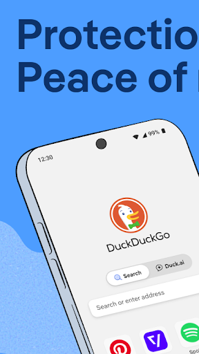 Captura de pantalla de DuckDuckGo & Duck.ai
