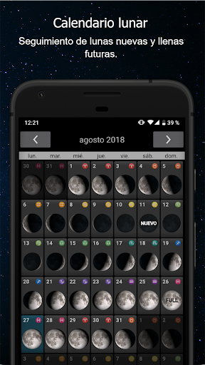Captura de pantalla de Fases de la Luna Pro