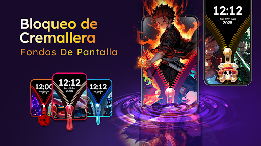 Captura de pantalla de Pantalla de Bloqueo Cremallera